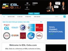 Tablet Screenshot of eslcebu.com